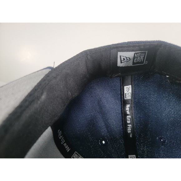 Houston Astros New Era Blue Adjustable Snapback Hat Side Split MLB Baseball Cap - Picture 10 of 10